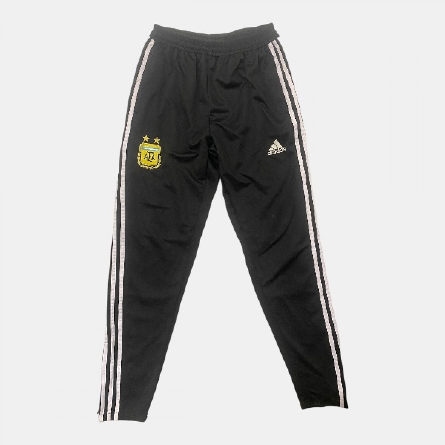 Adidas Argentina AFA Training Pants Black 3-Stripes Pre Owned